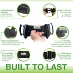 Gait Belt for Seniors - Transfer Gate Belts With Handles for Lifting Elderly & Patient Physical Therapy - Easy to Use Quick Release Gait Belt for Medical Nursing Use