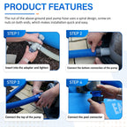 1.5" Pool Pump Hose for 29060E Intex Pumps, Saltwater Systems, and Sand Filters,59" Long Replacement Hoses fit for Intex & Coleman Above Ground Pools Parts (2 Pack)