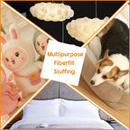 GOMICRAFT Fiberfill Stuffing for Crochet Animals, 1.0lb/450g for Crafts, Cushion and Clouds, Premium Quality Fiber Fill Pillow Stuffing Machine Washable Ployester.