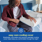 SEALY Dreamlife Standard Size Contour Memory Foam Pillow with Surface Guard Technology, Removable Machine-Washable Cover, 1 Year Limited Warranty