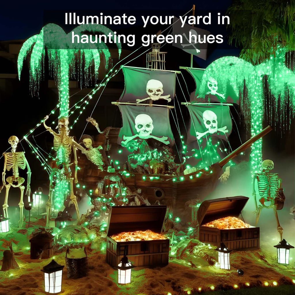 suddus Green Christmas Lights, 33ft 100 LED String Lights with Remote, Green Fairy Lights Battery Operated for Christmas, St Patricks Day, Bedroom, Wreath, Patio, Backyard, Garde, Party Decorations
