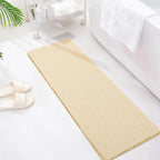 Joyhalo Shower Mats for Showers Anti Slip for Elderly, 47'' x 16'' Non Slip Bath Mat for Inside Shower, Bath Tub Mats for Bathroom Non Slip for Shower, PVC Loofah Bathroom Mats, Beige