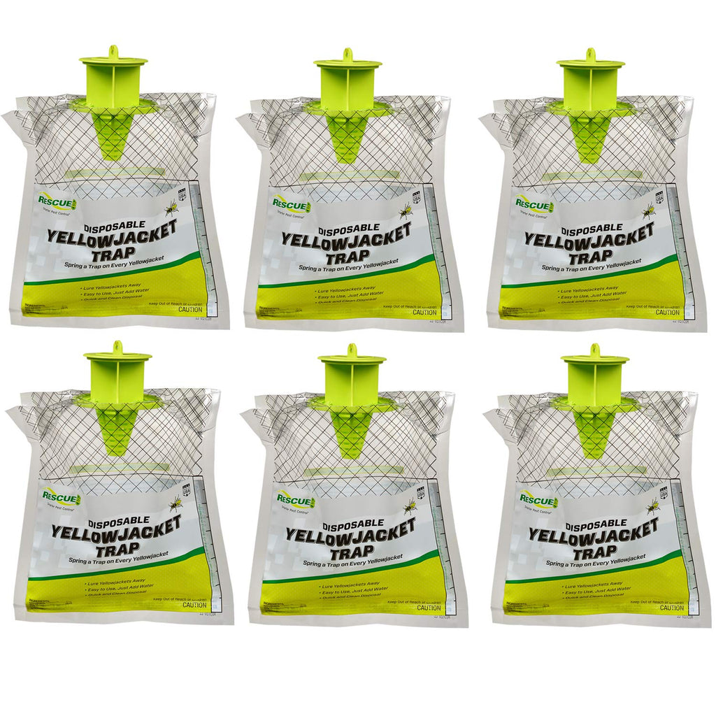 RESCUE! Disposable Summer Yellowjacket Trap - East of The Rockies - 6 Traps