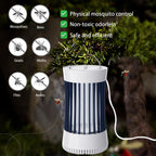 Phosooy 2 Packs Indoor Electric Bug Zapper with Fan, 2-in-1 Plug-in 1500V High Voltage Mosquitoes Killer with Hanger, Small Fly Insects Lamp Trap Catching Moth Gnat Fruit Flies, White & Black
