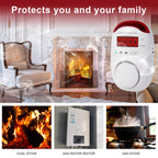 Combination Gas & Carbon Monoxide Detectors - Koabbit Plug in Carbon Monoxide Detector,Propane, Natural,Methane, Explosive Gas Detector Alarm & CO Detector Alarm for Home,Easy to Read
