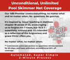 ProTuff 17” Silt Net Pool Skimmers for PROS – 6 Pack – “490 Promise” Unlimited, Unconditional Replacement -- Ultra-Durable Ultra-Fine Net for Silt – Heavy-Duty Aluminum Frame & EZ-Clip Pole Attachment