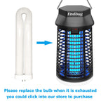 Endbug Bug Zapper with LED Light, Waterproof Bug Zapper Outdoor Indoor, Mosquito Zapper Outdoor Electric Fly Zapper, Mosquito Killer Fly Trap for Outside Patio Garden Backyard Home, Plug in