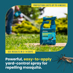 Sunday Mosquito Deleto - Mosquito Repellent & Bug Control Spray - Concentrated Lemongrass & Cedar Oils - for Mosquitoes, Fleas, & Ticks - Lasts up to 4 Weeks - Hose-On Sprayer, 32 Fl Oz