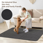 Blvornl Office Chair Mat for Hardwood Floor and Low Pile Carpet, 35"x 48" Desk Chair Mat for Hard Wood, Anti-Slip Hard Floor Protector Rolling Chair Mats, PVC Mat Desk Rug for Home, Black