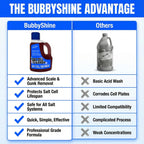 Salt Cell Cleaner for Pool, Pool Salt Cell Cleaner for Saltwater Pools, Salt Generator Cell Cleaner Solution, Helps Reduce Scale Buildup, 3 L (101.5 fl oz) - BubbyShine