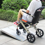 Ruedamann 35.8" L×28.1" W Threshold Ramp,3ft Wheelchair Ramps,Using Height 6",600lbs Capacity for Home,Steps,Stairs,Handicaps,Doorways,Aluminum Folding Ramps for Wheelchairs