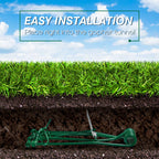 Qualirey 12 Pcs Outdoor Gopher Trap Easy Set Mole Trap Weather Resistant Gopher Killer Vole Trap for Lawn Garden Farm (Green)