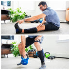 ROXOFIT Calf Brace for Torn Calf Muscle and Shin Splint Pain Relief - Calf Compression Sleeve for Lower Leg Injury, Strain, Tear - Neoprene Runners Tibia Splints Wrap for Men and Women