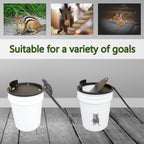 Bucket Lid Mouse Trap Metal 5 Gallon Bucket lid,Strong Metal Material That Cannot be Bitten, auto Reset, (Black)