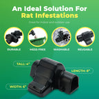 Rat Traps Indoor and Outdoor - 4 Pack Dual-Entry Large Rat Trap Outdoor and Indoor for Home, Garden and Restaurant with 99.9% Trap Rate | Easy to Use Rodent Traps with Safe Hands Free Design - UCatch