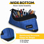 TICONN Tool Pouches with Zipper, 1680D Oxford Small Tool Bags, Waterproof Utility Bag Zipper Pouch for Tool Organizers and Storage (6 Pack Combo)