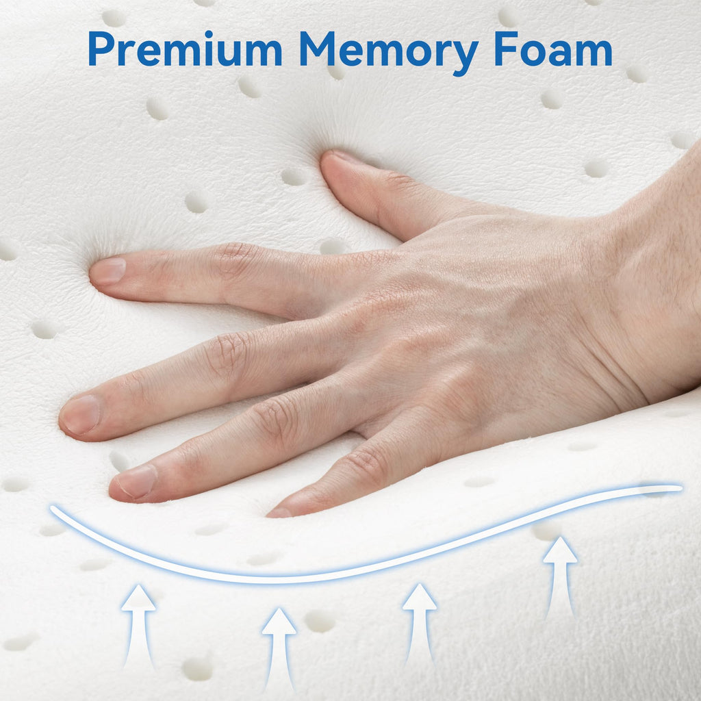 AM AEROMAX Firm Contour Memory Foam Pillow, Cervical Pillow for Neck Pain Relief, Neck Orthopedic Sleeping Pillows for Side, Back and Stomach Sleepers.