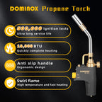 DOMINOX 5 Packs Propane Torch for MAP, MAPP and Propane Tank, High Intensity Trigger Start Torch, for Soldering, Ignition, Cooking, Lighting