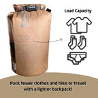 Scrubba Tactical Wash Bag Portable Washing Machine - Lightweight Manual Washing Machine for Travel, Camping, Laundry, Clothes - Camping Accessories, Gift - use with Laundry Detergent/Sheets - 5.6 oz.