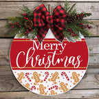 Christmas Stencils 12” Large Christmas Stencils for Crafts Reusable Christmas Stencil Holiday Drawing Templates for Door Hanger Porch Wreath Doormat Window Glass Decor(XMS Half R Stencil 03-14p)