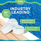 Rx Clear 1" Inch Chlorine Tabs | 10 Pounds | Use Tablets as Bactericide, Algaecide, & Disinfectant in Swimming Pools | Stabilized, Long Lasting, Slow Dissolving, & UV Protected
