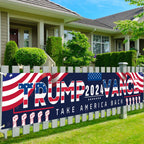 Urespkle Trump Vance 2024 Banner, Donald Trump JD Vance Take America Back Sign Banner for Yard Garden Lawn Decor, 9.8X1.6 Ft, Outdoor&Indoor