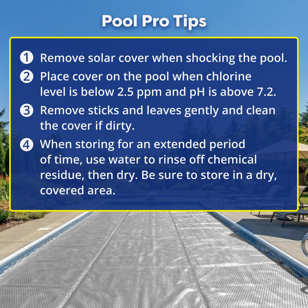 In The Swim 18' x 36' Ultra Silver Rectangle Solar Pool Cover 16 Mil for Solar Heating Above Ground Pools and Inground Pools