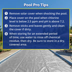 In The Swim 18' x 36' Ultra Silver Rectangle Solar Pool Cover 16 Mil for Solar Heating Above Ground Pools and Inground Pools