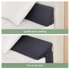 King Size Bed Wedge Pillow - for Headboard Gap/Headboard Pillow/Mattress Wedge /Bed Gap Filler (76"x10"x6") - Bloster Triangle Pillow for Sleeping To Fill Gap (0-8") Between Headboard and Mattress