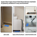 LULUCATCH Super Glue Traps for Mice & Snakes, Larger, Heavier Sticky Traps with Non-Toxic Glue. Sticky Mouse Traps Indoor, Easy to Se (20 Pac)