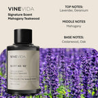VINEVIDA [4oz] Mahogany Teakwood Fragrance Oil for Candle Making and Soap Making - Premium Candle Scents for Soy Candles