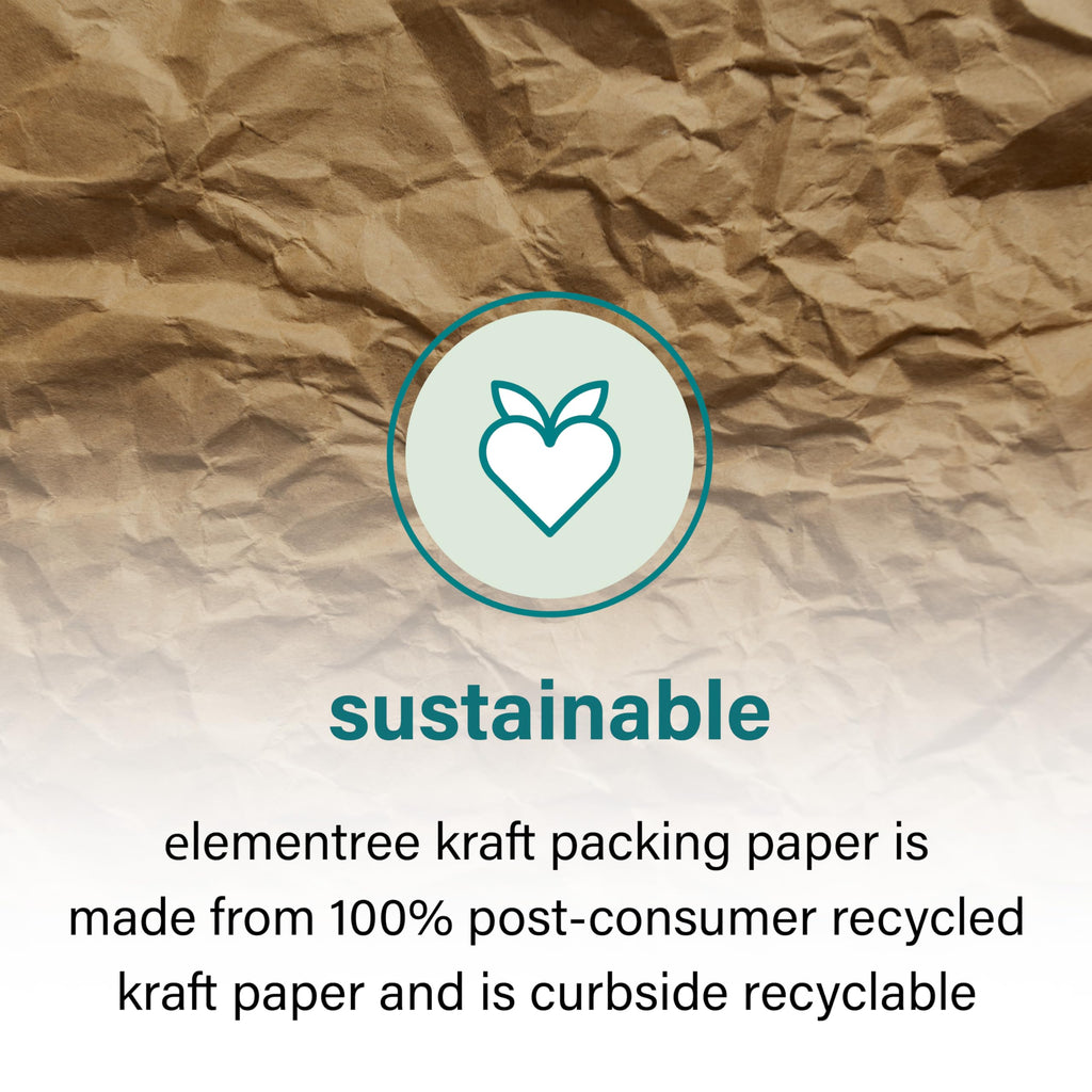 Elementree Brown Packing Paper Sheets for Moving & Shipping - 1500 Count (1375 Feet) - 14.5" x 11" Sheet Size - Sustainable Void Fill Packaging Made in the USA - Kraft Paper Thickness (00919)