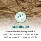 Elementree Brown Packing Paper Sheets for Moving & Shipping - 1500 Count (1375 Feet) - 14.5" x 11" Sheet Size - Sustainable Void Fill Packaging Made in the USA - Kraft Paper Thickness (00919)