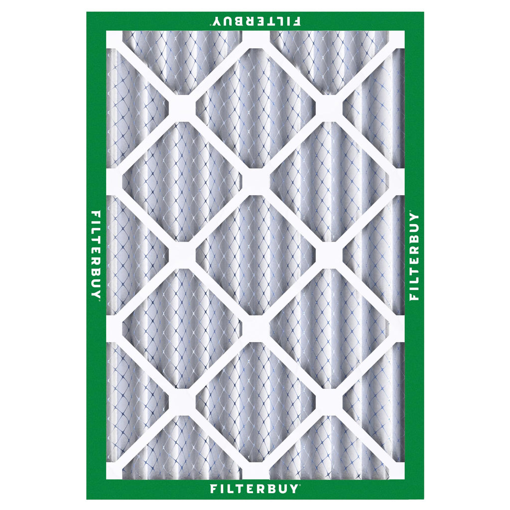 Filterbuy 20x25x4 Air Filter MERV 8 Dust Defense (2-Pack), Pleated HVAC AC Furnace Air Filters Replacement (Actual Size: 19.50 x 24.50 x 3.63 Inches)