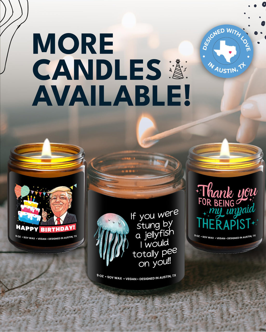 Funny Friendship Candle, If You were Stung by a Jellyfish, Funny Gifts for Friends Adult Humor, Best Friends Gifts for Friends Women Unique, Birthday, Christmas, Gift-Ready