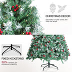 SENNOUL Prelit Christmas Tree with Lights 6ft - Premium Artificial Christmas Tree, with 874 Branch Tips and 250 Warm Lightsm, Support Automatique, Easy Assembly,Perfect Choice for Xmas Decorations