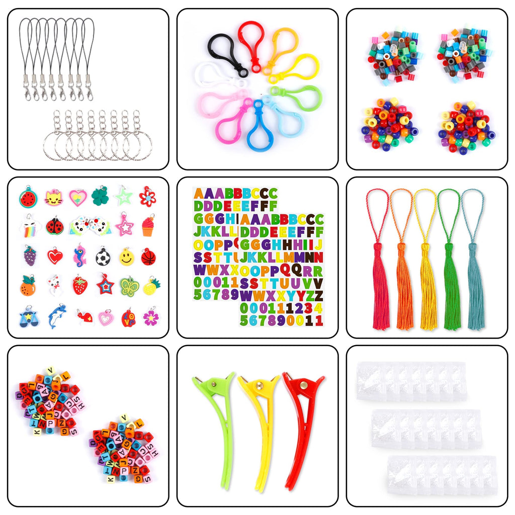 Inscraft 21900+ Loom Bands Refill Kit with Organizer, 20000+ Rubber Bands in 41 Colors, 1000 Clips,280 Beads, 5 Tassels, 5 Crochet Hooks and More, Bracelet Making Set for Girls Boys Christmas Gift