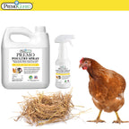 Premo Guard Poultry Spray - 16 oz - Kill Scaly Leg, Mites, Fleas, Lice, & Other Pest on Chickens and in Coops - Natural Plant Based Oils for Control, & Prevention - Family Safe with No Egg Withdrawl