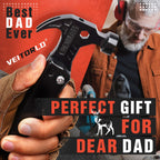 VEITORLD Gifts for Men Dad, Cool Fathers Day Birthday Gifts Ideas for Men Grandpa Papa from Daughter Wife Son, BEST DAD EVER Gift, All in One Survival Tools Hammer Multitool, Camping Hunting Presents