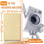 Shower Mats Non Slip for Elderly, 24x32’’Lager Loofah Non Slip Shower Mat, Loofah Bath Mats for Shower, Non Slip Bath/Shower Mat for Elderly-Beige