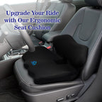 Ergonomic Memory Foam Seat Cushion for Office Chair, Car Seat, Gaming Chair, Dining Chairs| Sciatica, Tailbone & Coccyx Pain and Pressure Relief | Lumbar & Lower Back Support | Orthopedic Design