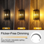 GvvooHome E12 Candelabra Bulb 40 watt Equivalent, E12 LED Bulb Dimmable Chandelier Light Bulbs, B10 Candle Light Bulbs 2700K Soft White, 90+CRI, 400LM, Clear Glass, 12 Pack