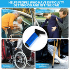 CAidRE Car Door Handle for Elderly, Car Handle Assist Support Handle, Portable Elderly Assistance Mobility Aids for Getting Out of Car, Auto Grab Cane for Seniors and Handicapped, Blue