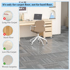 Tonaus Office Chair Mat for Carpeted, 48"×36" Transparent Carpet Floor Protector Cover Rug Mat with Non-Slip Studded Lip, Heavy Duty for Home Computer Desk Rolling Chair