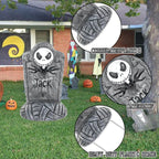 YNOUU Nightmare Before Christmas Yard Signs with Stakes, Halloween Party Supplies, Realistic Halloween Graveyard Decor Outside for Kids School Home Office Party