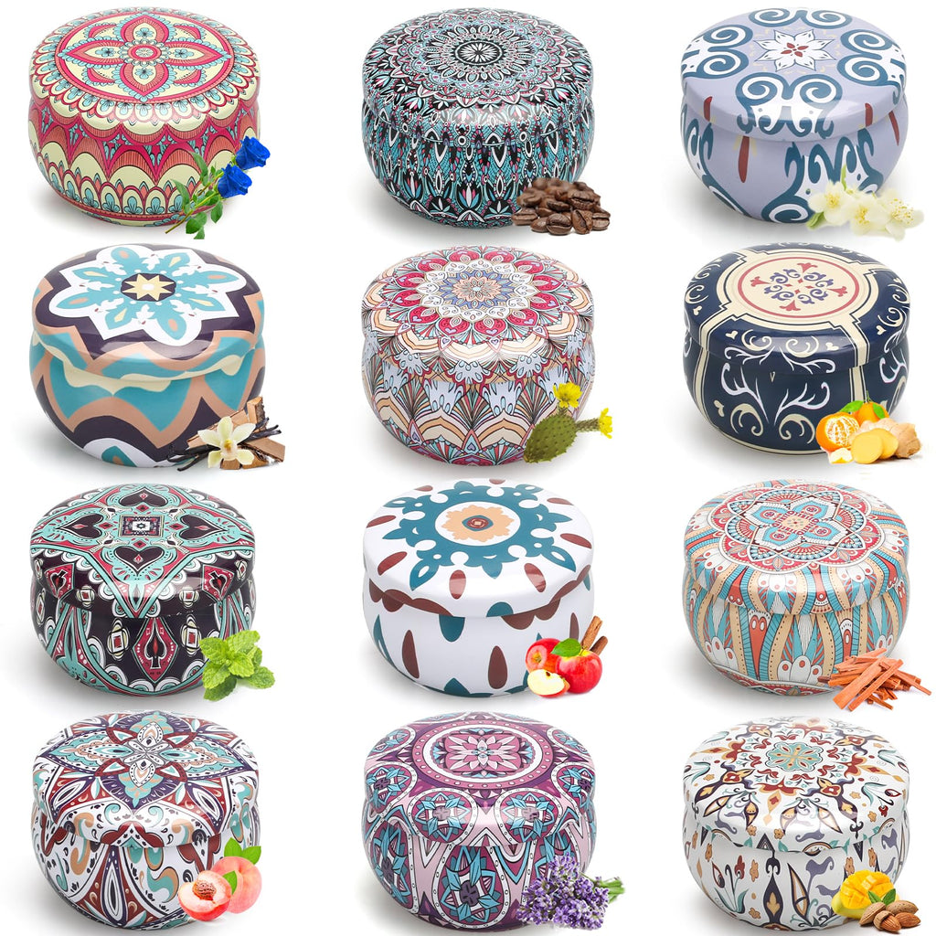 Scented Candles Gifts for Women, 12 Pack Candles for Home Scented, 30 Oz Soy Wax Candles Gifts Sets, 240H Burning Candles for Scented, Ideal for Christmas Day, Valentine's Day, Mother's Day