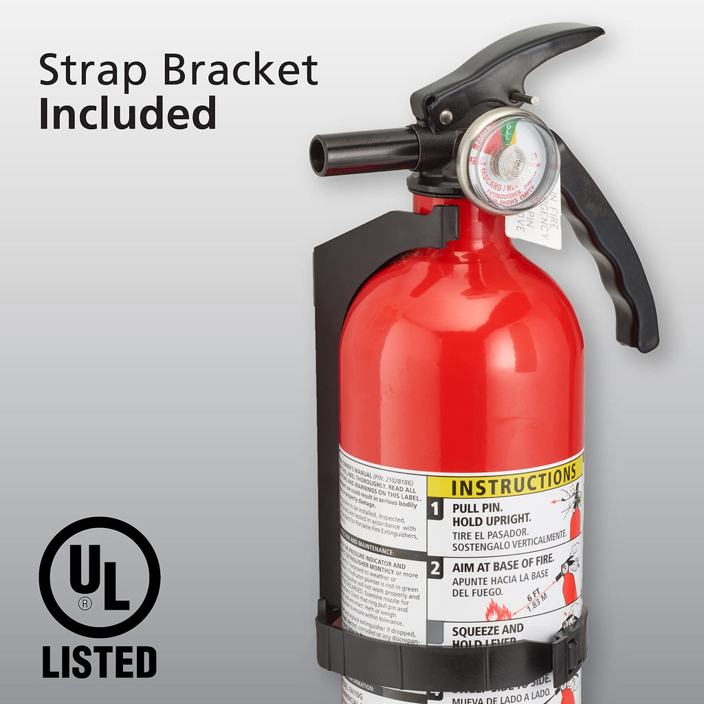 Kidde Fire Extinguisher for Home, 1-A:10-B:C, Dry Chemical Extinguisher, Red, Mounting Bracket Included, 6 Pack