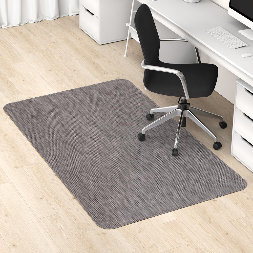 Blvornl Office Chair Mat for Hardwood Floor, 35" x 48" Desk Computer Chair Mat for Hard Wood and Tile Floor, Large Anti-Slip Hard Floor Protector Rolling Chair Mat, PVC Mat Desk Rug for Office Home