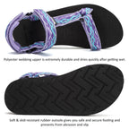 Women's Sport Sandals Hiking Sandals with Arch Support Yoga Mat Insole Outdoor Light Weight Water Shoes-U121SLX025-light purple-39