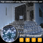 Ollny Christmas Lights 1000 LED 330 FT, IP67 Waterproof Plug in Christmas Tree Lights with Remote, 8 Modes, 3 Timers, Dimmable, House Xmas Indoor Decorations Outdoor Christmas Lights (Cool White)